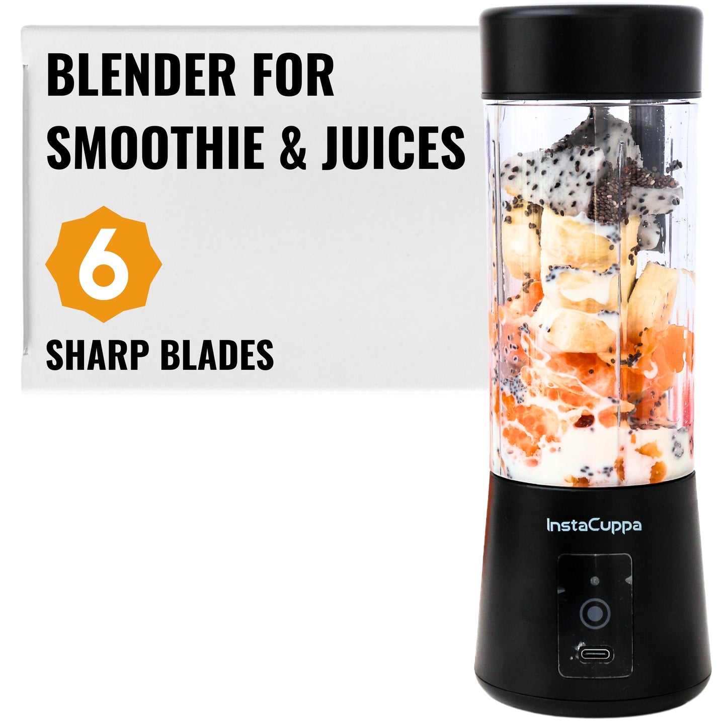 InstaCuppa Portable Blender (FREE 1 YEAR WARRANTY INCLUDED)