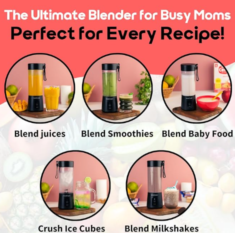 InstaCuppa Portable Blender (FREE 1 YEAR WARRANTY INCLUDED)